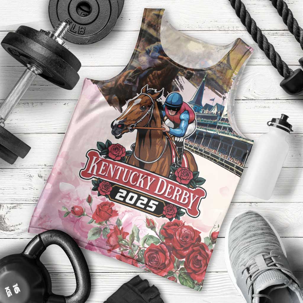 Kentucky Horses Racing 2025 Men Tank Top Churchill Downs The Race for the Roses
