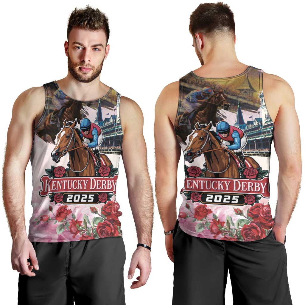 Kentucky Horses Racing 2025 Men Tank Top Churchill Downs The Race for the Roses