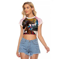 Kentucky Horses Racing 2025 Raglan Cropped T Shirt Churchill Downs The Race for the Roses