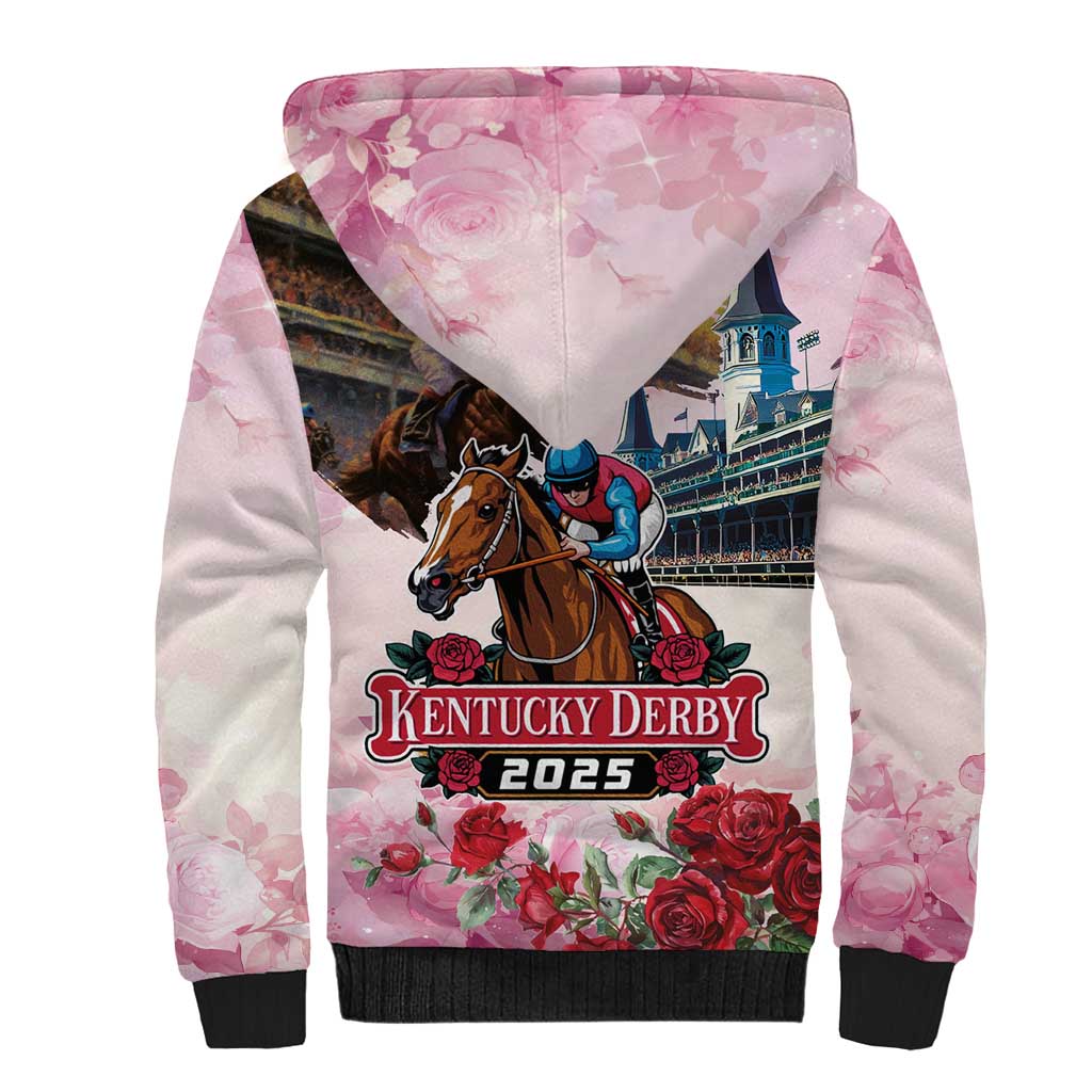Kentucky Horses Racing 2025 Sherpa Hoodie Churchill Downs The Race for the Roses