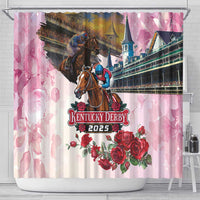 Kentucky Horses Racing 2025 Shower Curtain Churchill Downs The Race for the Roses