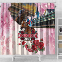 Kentucky Horses Racing 2025 Shower Curtain Churchill Downs The Race for the Roses