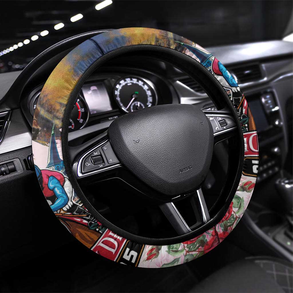 Kentucky Horses Racing 2025 Steering Wheel Cover Churchill Downs The Race for the Roses