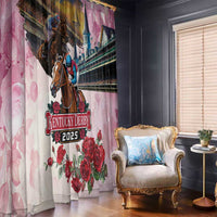 Kentucky Horses Racing 2025 Window Curtain Churchill Downs The Race for the Roses