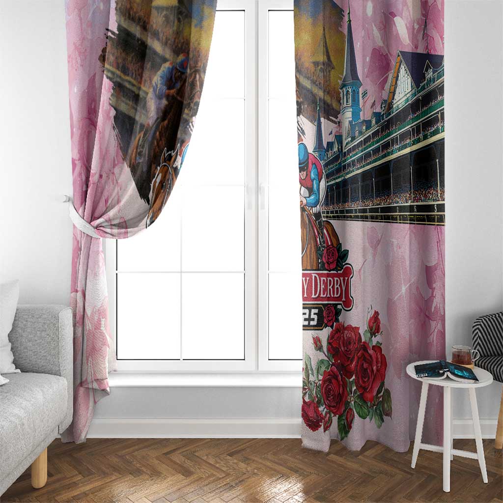 Kentucky Horses Racing 2025 Window Curtain Churchill Downs The Race for the Roses