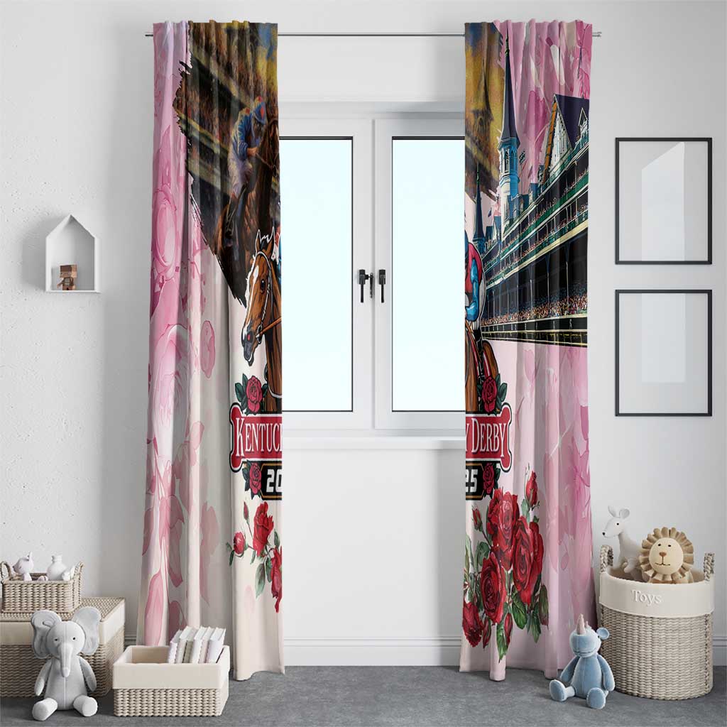 Kentucky Horses Racing 2025 Window Curtain Churchill Downs The Race for the Roses