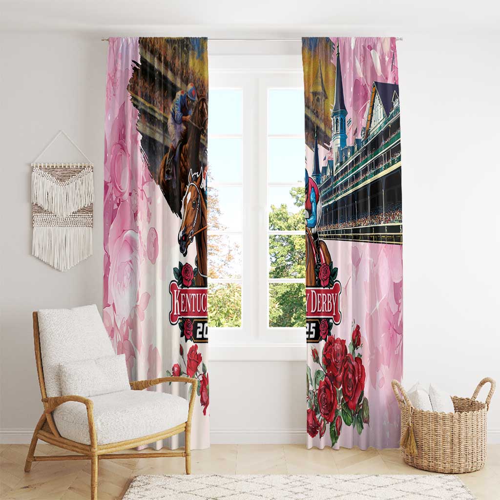 Kentucky Horses Racing 2025 Window Curtain Churchill Downs The Race for the Roses