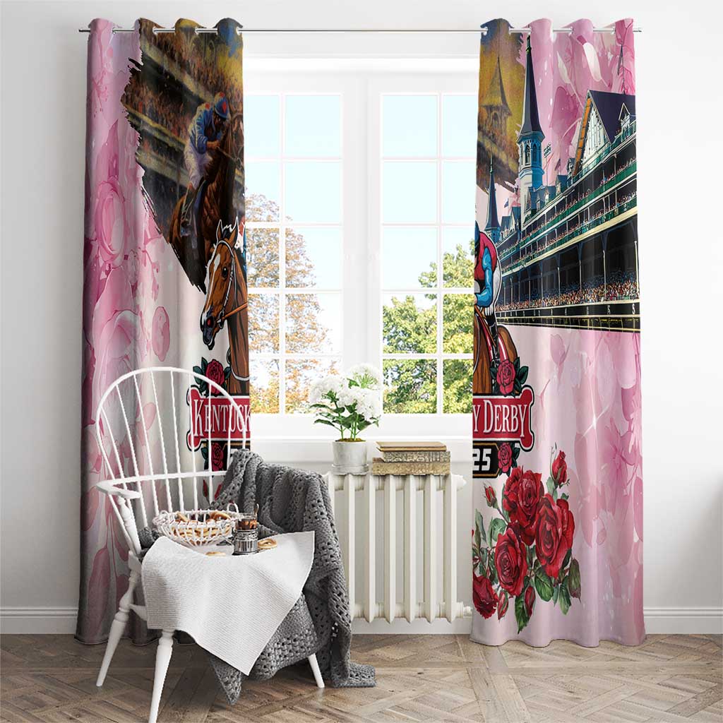 Kentucky Horses Racing 2025 Window Curtain Churchill Downs The Race for the Roses