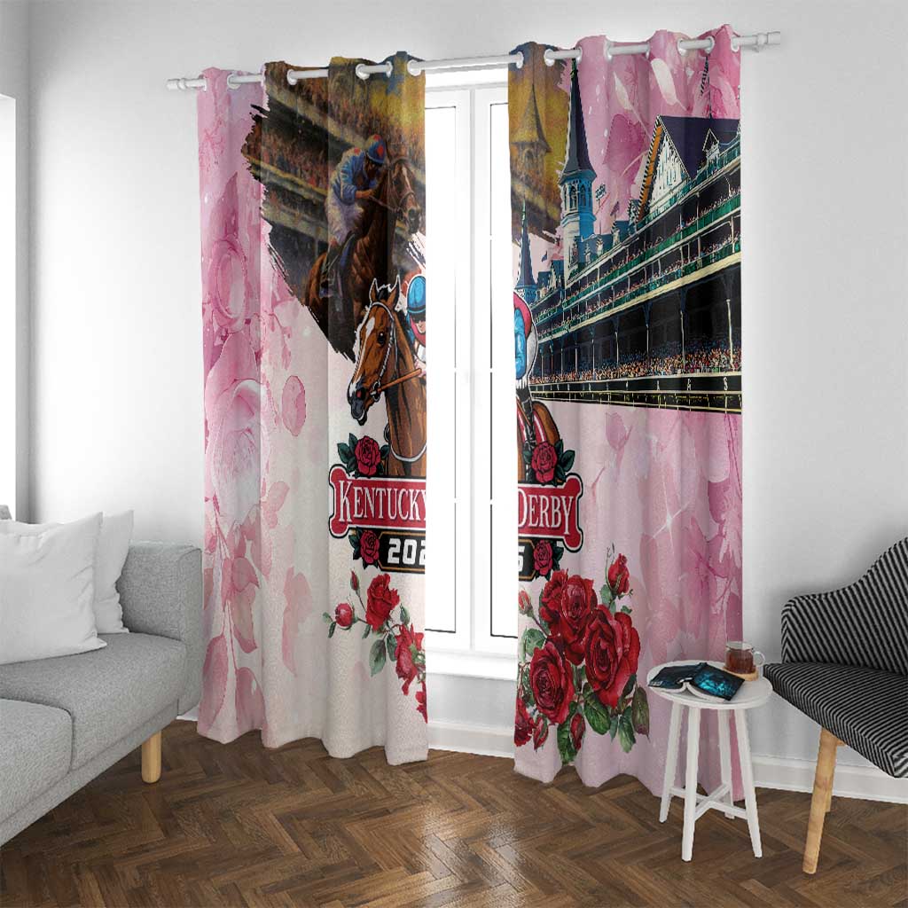 Kentucky Horses Racing 2025 Window Curtain Churchill Downs The Race for the Roses