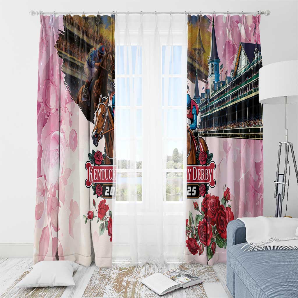 Kentucky Horses Racing 2025 Window Curtain Churchill Downs The Race for the Roses