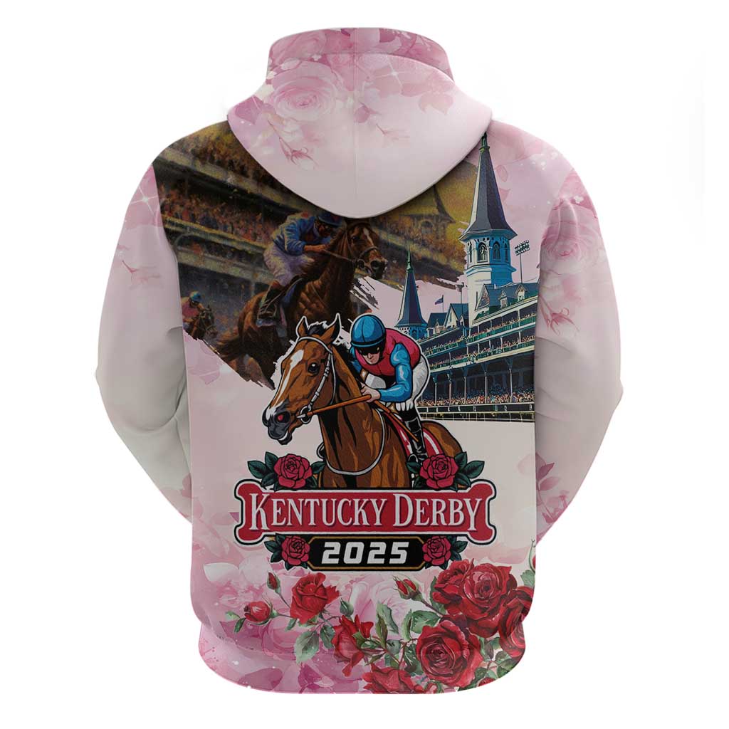 Kentucky Horses Racing 2025 Zip Hoodie Churchill Downs The Race for the Roses