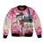 Kentucky Horses Racing Bomber Jacket Churchill Downs Derby Girl Watercolor Style