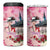 Kentucky Horses Racing 4 in 1 Can Cooler Tumbler Churchill Downs Derby Girl Watercolor Style