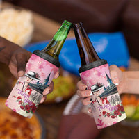 Kentucky Horses Racing 4 in 1 Can Cooler Tumbler Churchill Downs Derby Girl Watercolor Style