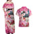 Kentucky Horses Racing Couples Matching Off Shoulder Maxi Dress and Hawaiian Shirt Churchill Downs Derby Girl Watercolor Style