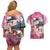 Kentucky Horses Racing Couples Matching Off Shoulder Short Dress and Hawaiian Shirt Churchill Downs Derby Girl Watercolor Style