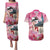 Kentucky Horses Racing Couples Matching Puletasi and Hawaiian Shirt Churchill Downs Derby Girl Watercolor Style