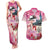 Kentucky Horses Racing Couples Matching Tank Maxi Dress and Hawaiian Shirt Churchill Downs Derby Girl Watercolor Style