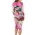 Kentucky Horses Racing Family Matching Long Sleeve Bodycon Dress and Hawaiian Shirt Churchill Downs Derby Girl Watercolor Style