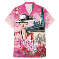 Kentucky Horses Racing Family Matching Mermaid Dress and Hawaiian Shirt Churchill Downs Derby Girl Watercolor Style