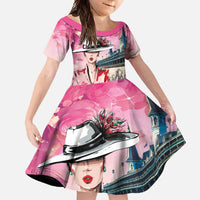 Kentucky Horses Racing Family Matching Off Shoulder Maxi Dress and Hawaiian Shirt Churchill Downs Derby Girl Watercolor Style