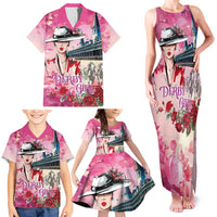 Kentucky Horses Racing Family Matching Tank Maxi Dress and Hawaiian Shirt Churchill Downs Derby Girl Watercolor Style