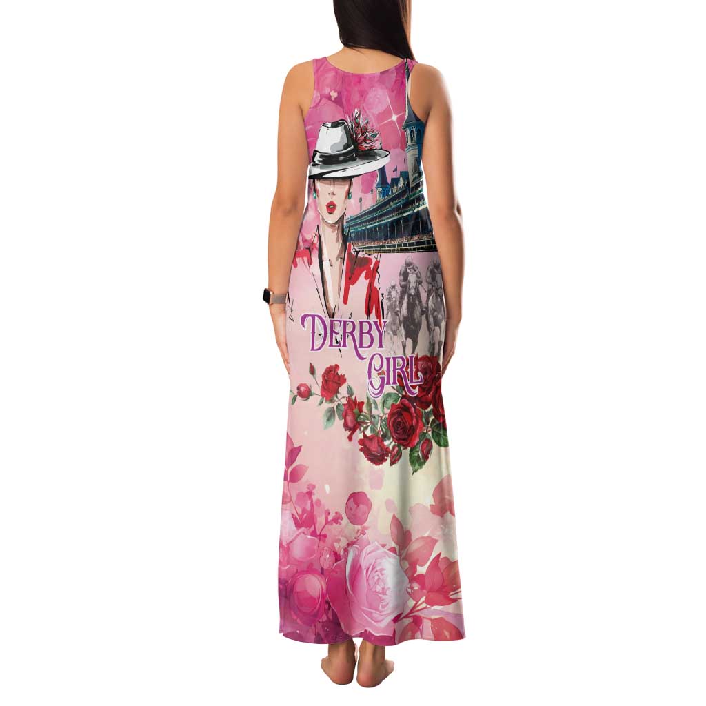 Kentucky Horses Racing Family Matching Tank Maxi Dress and Hawaiian Shirt Churchill Downs Derby Girl Watercolor Style