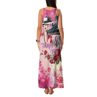 Kentucky Horses Racing Family Matching Tank Maxi Dress and Hawaiian Shirt Churchill Downs Derby Girl Watercolor Style