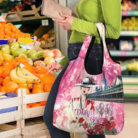 Kentucky Horses Racing Grocery Bag Churchill Downs Derby Girl Watercolor Style