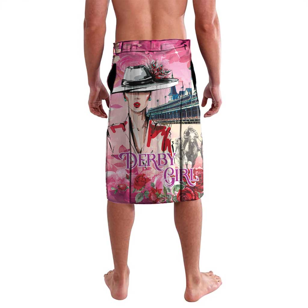 Kentucky Horses Racing Lavalava Churchill Downs Derby Girl Watercolor Style