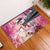 Kentucky Horses Racing Rubber Doormat Churchill Downs Derby Girl Watercolor Style