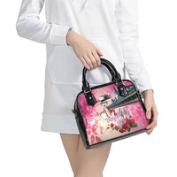 Kentucky Horses Racing Shoulder Handbag Churchill Downs Derby Girl Watercolor Style