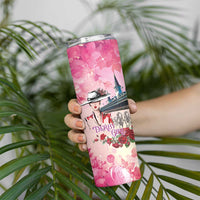 Kentucky Horses Racing Skinny Tumbler Churchill Downs Derby Girl Watercolor Style