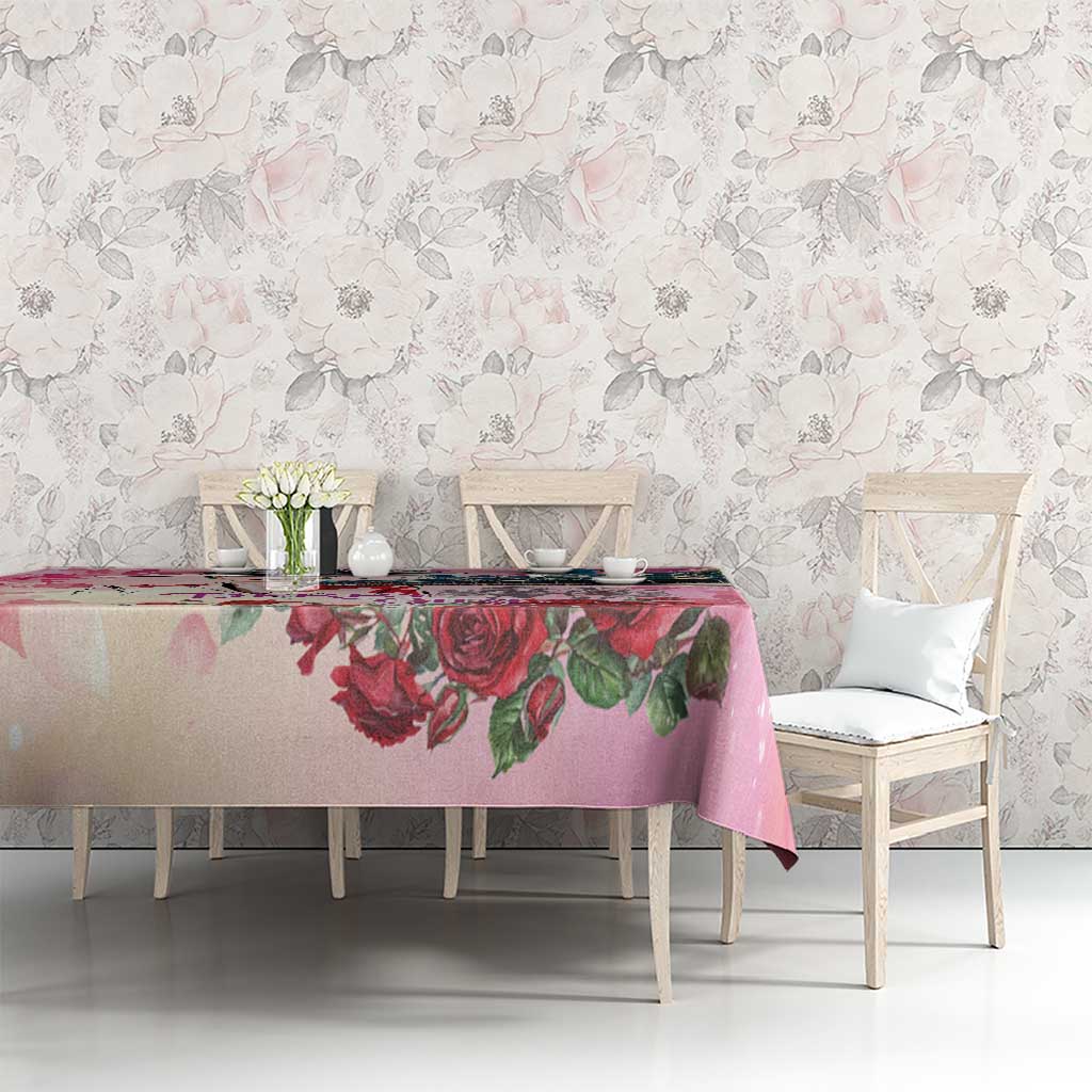 Kentucky Horses Racing Tablecloth Churchill Downs Derby Girl Watercolor Style