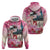 Kentucky Horses Racing Zip Hoodie Churchill Downs Derby Girl Watercolor Style