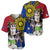 Philippines Lapu-Lapu Baseball Jersey Filipino Sun Tattoo With Yakan Pattern - Wonder Print Shop