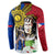 Philippines Lapu-Lapu Button Sweatshirt Filipino Sun Tattoo With Yakan Pattern - Wonder Print Shop