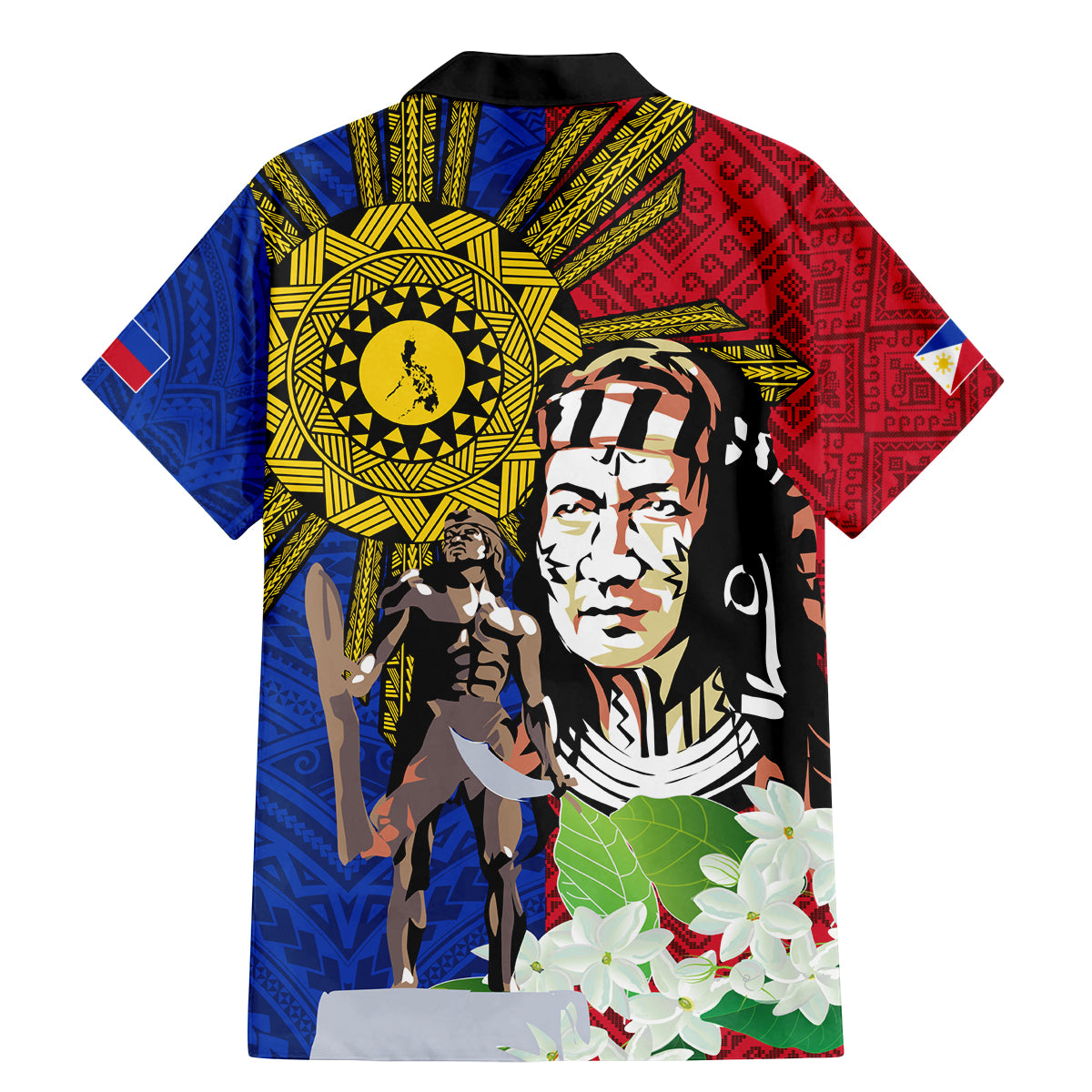Philippines Lapu-Lapu Family Matching Mermaid Dress and Hawaiian Shirt Filipino Sun Tattoo With Yakan Pattern - Wonder Print Shop