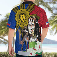 Philippines Lapu-Lapu Hawaiian Shirt Filipino Sun Tattoo With Yakan Pattern - Wonder Print Shop