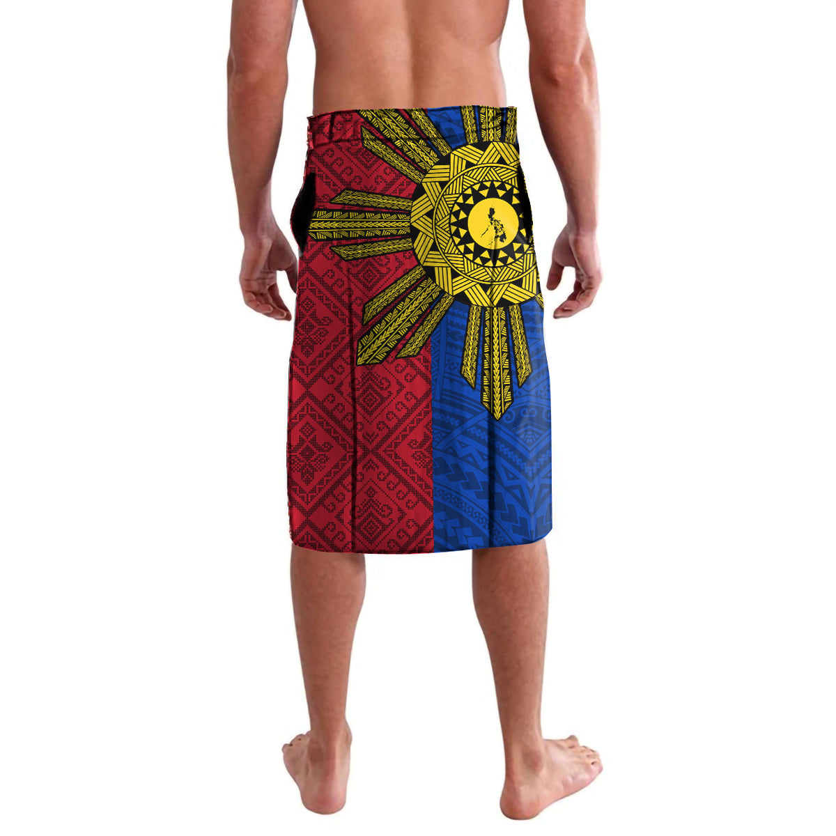 Philippines Lapu-Lapu Lavalava Filipino Sun Tattoo With Yakan Pattern - Wonder Print Shop