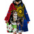 Philippines Lapu-Lapu Wearable Blanket Hoodie Filipino Sun Tattoo With Yakan Pattern - Wonder Print Shop