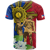 Philippines Lapu Lapu King Jasmine Flowers T Shirt Filipino Sun Tattoo - Wonder Print Shop