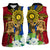 Philippines Lapu Lapu King Jasmine Flowers Women Sleeveless Polo Shirt Filipino Sun Tattoo - Wonder Print Shop