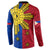 Philippines Sun Batok Tattoo Button Sweatshirt Polynesian and Yakan Pattern - Wonder Print Shop
