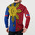 Philippines Sun Batok Tattoo Button Sweatshirt Polynesian and Yakan Pattern - Wonder Print Shop