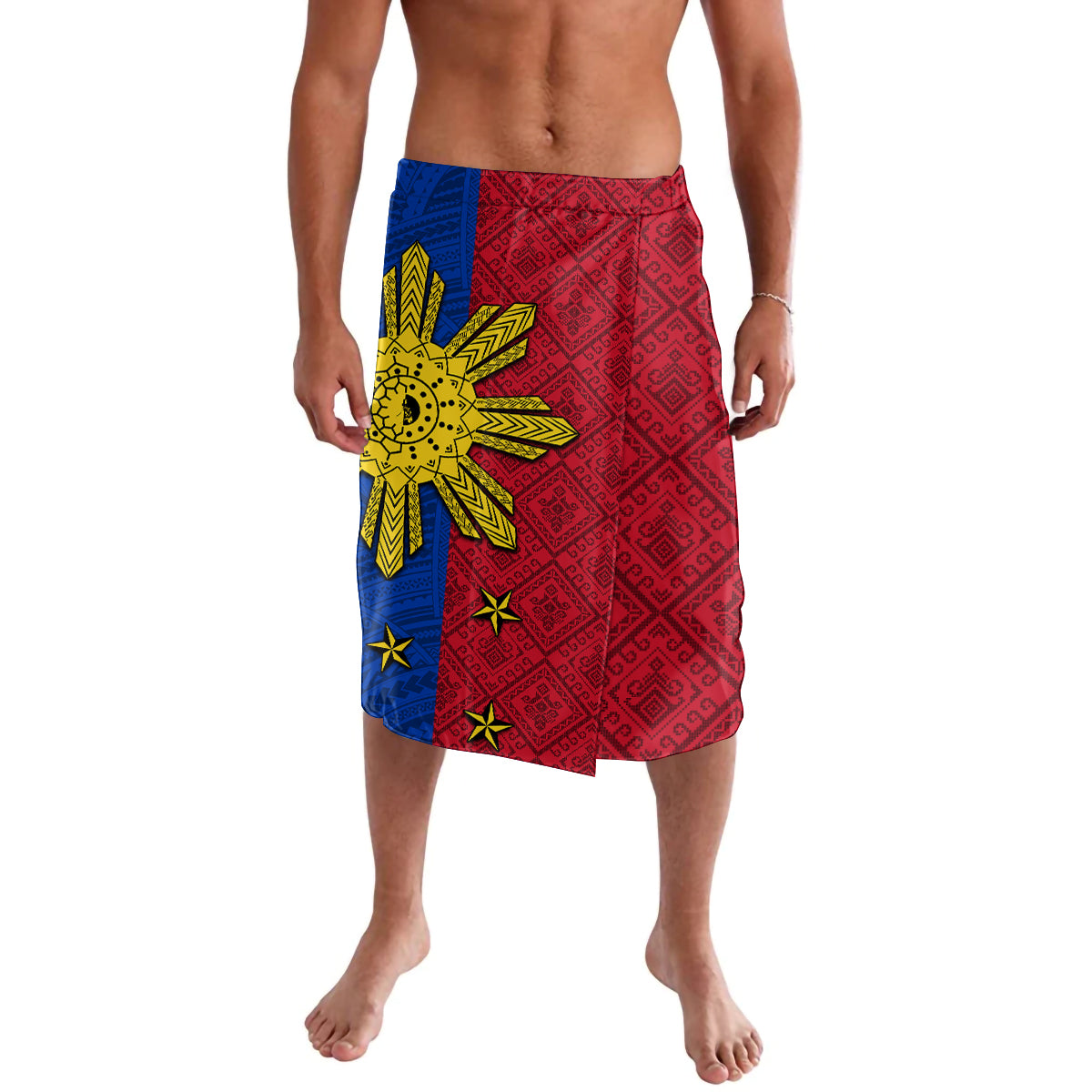 Philippines Sun Batok Tattoo Lavalava Polynesian and Yakan Pattern - Wonder Print Shop