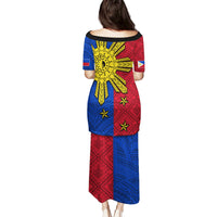 Philippines Sun Batok Tattoo Puletasi Polynesian and Yakan Pattern - Wonder Print Shop