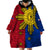 Philippines Sun Batok Tattoo Wearable Blanket Hoodie Polynesian and Yakan Pattern - Wonder Print Shop