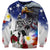 Philippines and American Together Sweatshirt Filipino Lapulapu and Bald Eagle - Wonder Print Shop