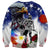Philippines and American Together Sweatshirt Filipino Lapulapu and Bald Eagle - Wonder Print Shop